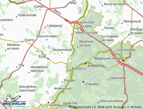 MICHELIN Aveny map - ViaMichelin