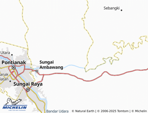 MICHELIN Kuala Mandor B map - ViaMichelin
