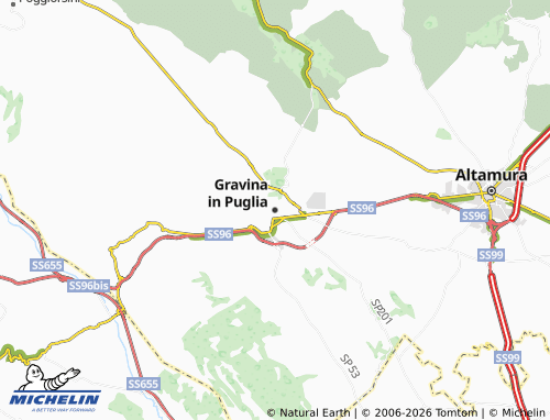Mappa MICHELIN Gravina in Puglia - ViaMichelin