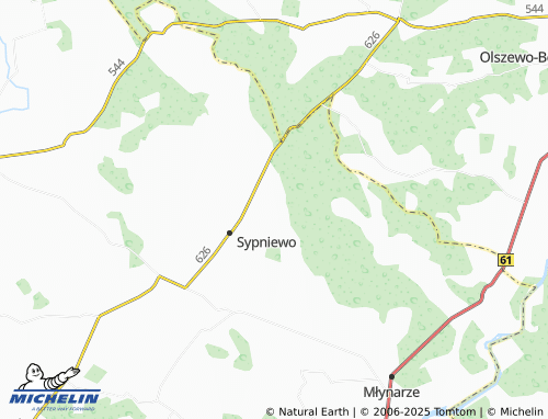 Mapa MICHELIN Chełchy - ViaMichelin