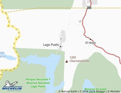 Mappa MICHELIN Lago Puelo - ViaMichelin