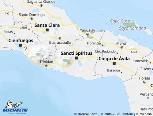 Mapa MICHELIN Sancti Spíritus - ViaMichelin