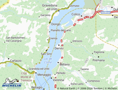 MICHELIN Dervio map - ViaMichelin
