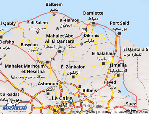 Mapa MICHELIN El Senbelawen - ViaMichelin
