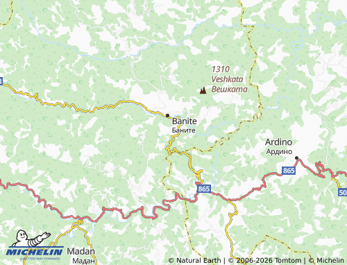 Mapa MICHELIN Dryanka - ViaMichelin