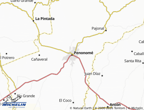 MICHELIN Penonomé map - ViaMichelin