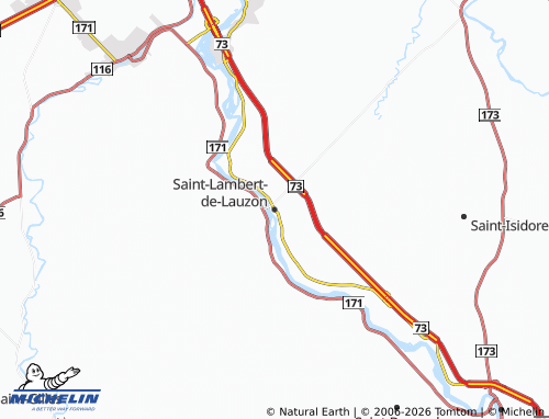 MICHELIN Saint-Lambert-de-Lauzon map - ViaMichelin