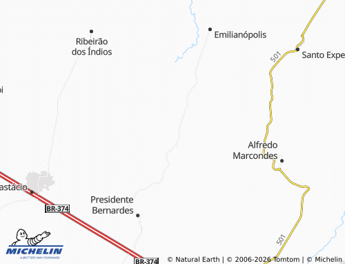 Mapa MICHELIN Araxás - ViaMichelin