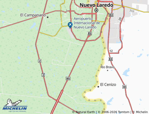 Mapa MICHELIN Palmares - ViaMichelin