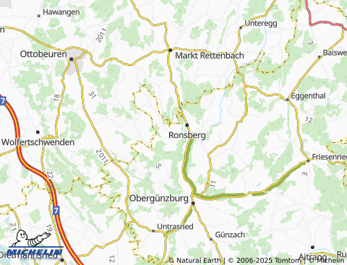 MICHELIN-Landkarte Oberweiler - ViaMichelin