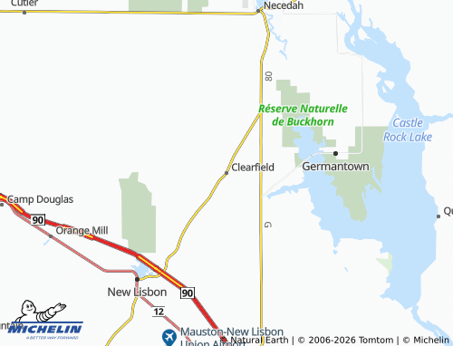 Mappa MICHELIN Clearfield - ViaMichelin