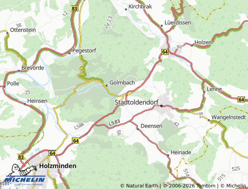 MICHELIN Negenborn map - ViaMichelin