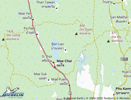 MICHELIN Ban Lao map - ViaMichelin