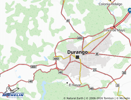 Carte MICHELIN Legisladores Duránguetos - ViaMichelin