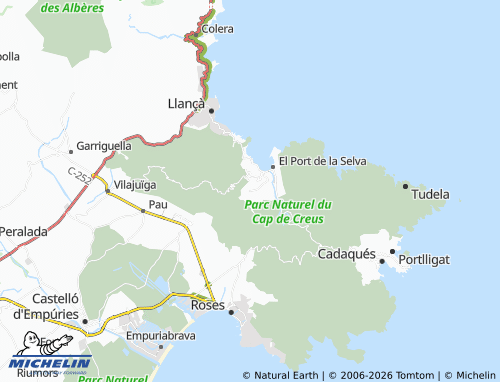 Carte MICHELIN La Selva de Mar - ViaMichelin