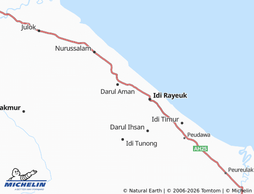 MICHELIN Seuneubok Tuha map - ViaMichelin