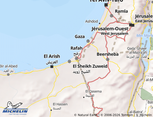 Mapa MICHELIN Rafah - ViaMichelin