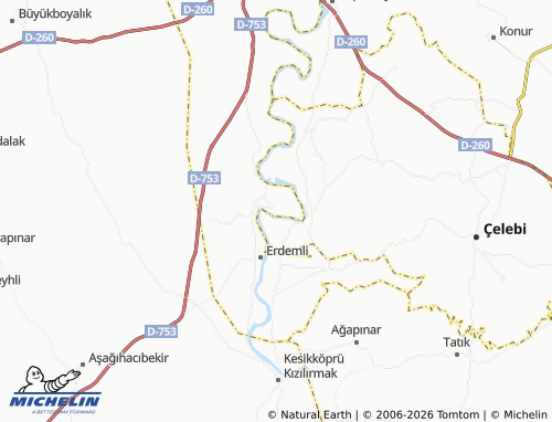 MICHELIN Akkoşan map - ViaMichelin