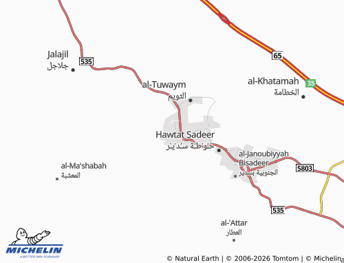 MICHELIN-Landkarte al-Shifa - ViaMichelin