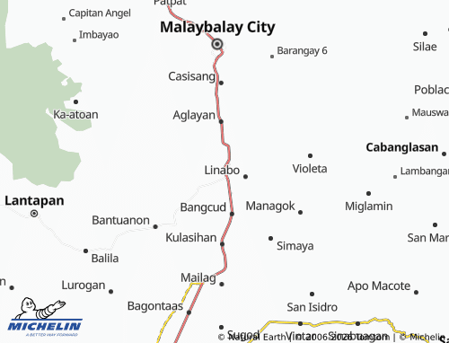 MICHELIN Bugcaon map - ViaMichelin