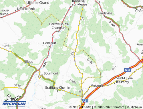 MICHELIN Sommerécourt map - ViaMichelin