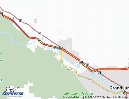 Mappa MICHELIN Fruita - ViaMichelin