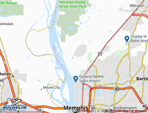 Mapa MICHELIN Benjestown - ViaMichelin