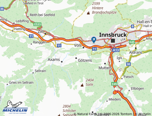 Mapa MICHELIN Götzens - ViaMichelin