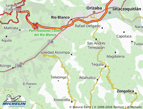 Mapa MICHELIN Soledad Atzompa - ViaMichelin