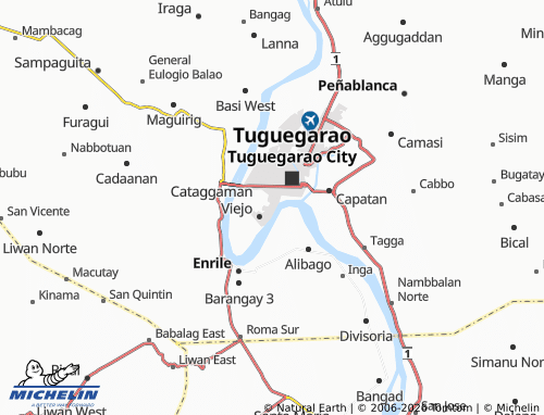 MICHELIN Cataggaman Nuevo map - ViaMichelin
