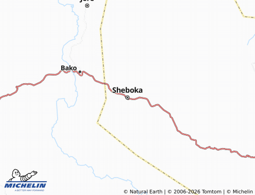 MICHELIN Sheboka map - ViaMichelin