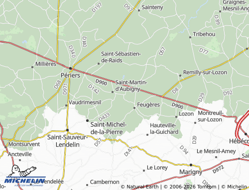 MICHELIN Coudeville map - ViaMichelin