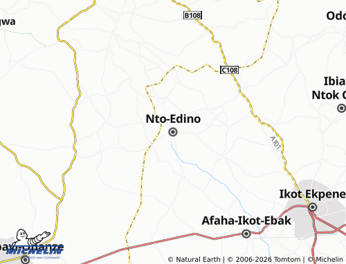 Mappa MICHELIN Nto-Edino - ViaMichelin