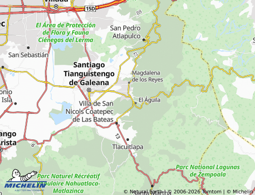 Mapa MICHELIN Xalatlaco - ViaMichelin