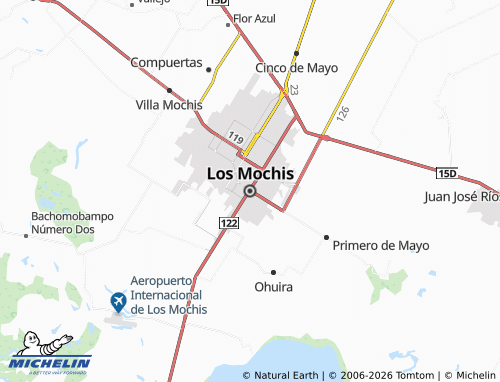 Mappa MICHELIN Los Mochis - ViaMichelin