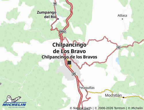MICHELIN Franja Ahuiyuco map - ViaMichelin