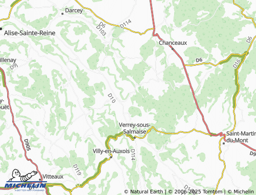 MICHELIN Présilly map - ViaMichelin