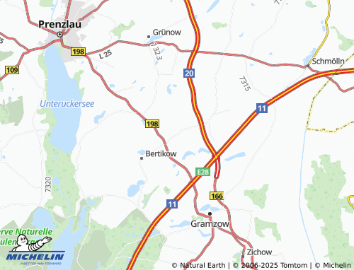MICHELIN Weselitz map - ViaMichelin