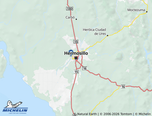 Carte MICHELIN Sonora - ViaMichelin