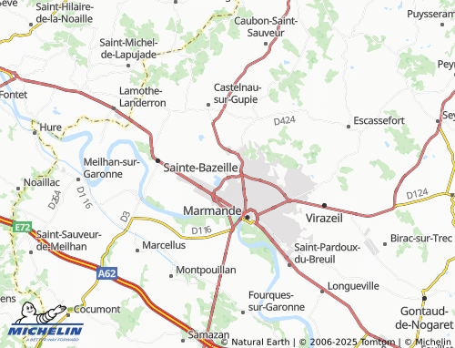 Carte MICHELIN Treuils - ViaMichelin