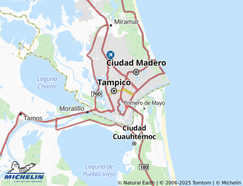 MICHELIN Esfuerzo Nacional map - ViaMichelin