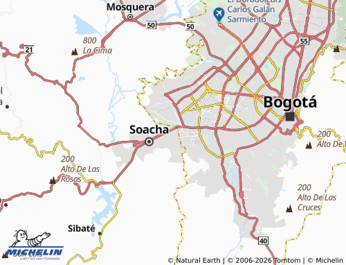 Mapa MICHELIN Zona Industrial de Cazuca - ViaMichelin