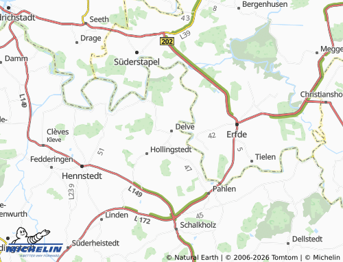 MICHELIN-Landkarte Delve - ViaMichelin