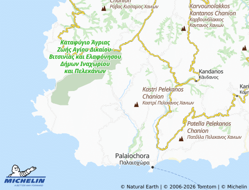 MICHELIN Kamatera map - ViaMichelin