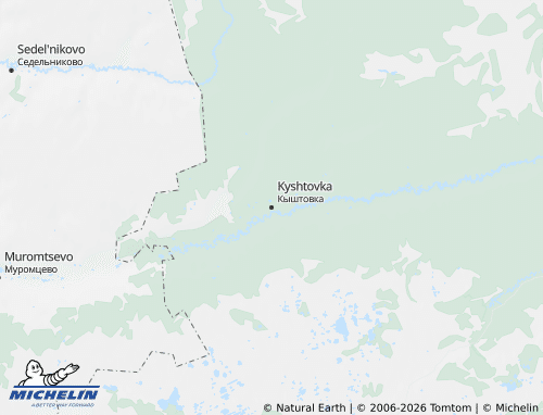 MICHELIN-Landkarte Kyschtowski Rajon - ViaMichelin