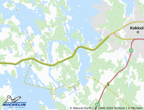 MICHELIN Tallbacka map - ViaMichelin