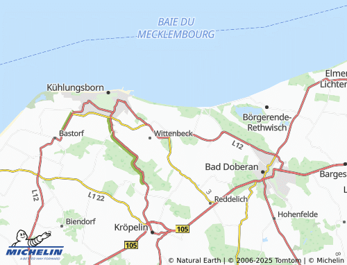 MICHELIN Hinter Bollhagen map - ViaMichelin