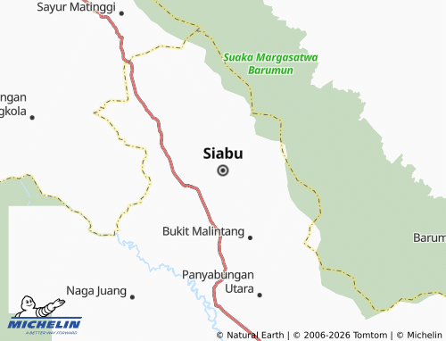 MICHELIN Siabu map - ViaMichelin