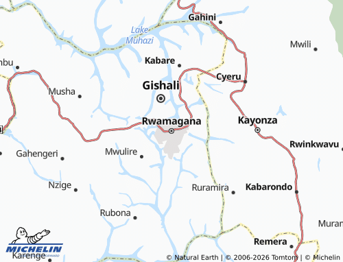 MICHELIN-Landkarte Rwamagana - ViaMichelin