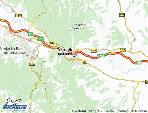 Carte MICHELIN Trstenik - ViaMichelin